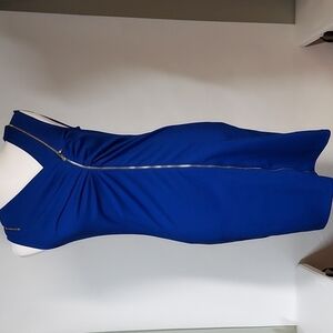 Ted Baker London Royal Blue Sleeveless Dress Size 2 NWOT